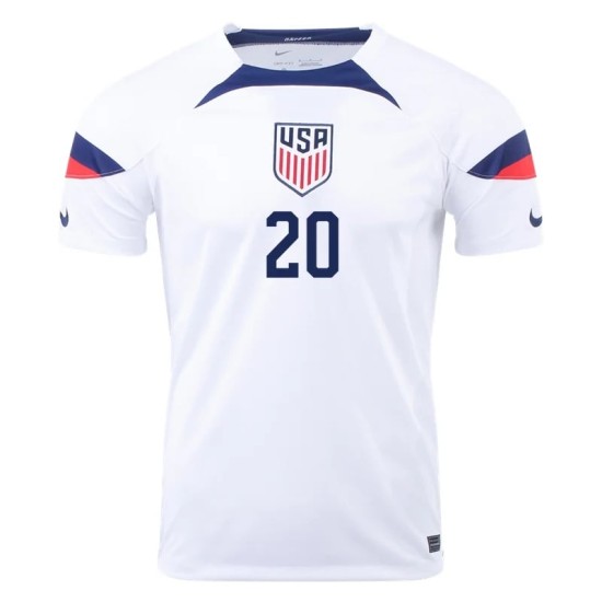Jesús Ferreira #20 USMNT Heimtrikot Weltmeisterschaft 2022
