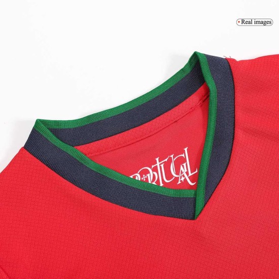 Kinder Portugal Heimtrikot+Kurze Hosen EURO 2024