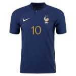 Kylian Mbappé #10 Frankreich Heimtrikot Weltmeisterschaft 2022