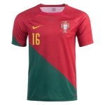 Renato Sanches #16 Portugal Heimtrikot Weltmeisterschaft 2022 Renato Sanches #16 Portugal Heimtrikot Weltmeisterschaft 2022