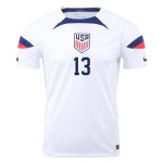 Jordan Morris #13 USMNT Heimtrikot Weltmeisterschaft 2022