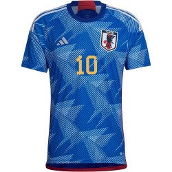 Takumi Minamino #10 Japan Heimtrikot Weltmeisterschaft 2022 Takumi Minamino #10 Japan Heimtrikot Weltmeisterschaft 2022
