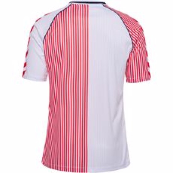 Herren Dänemark 86 Retro Shirt - Weiß