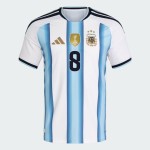 Kinder Argentinien 2026 Heim Authentisches WM-Trikot E. FERNÁNDEZ #8