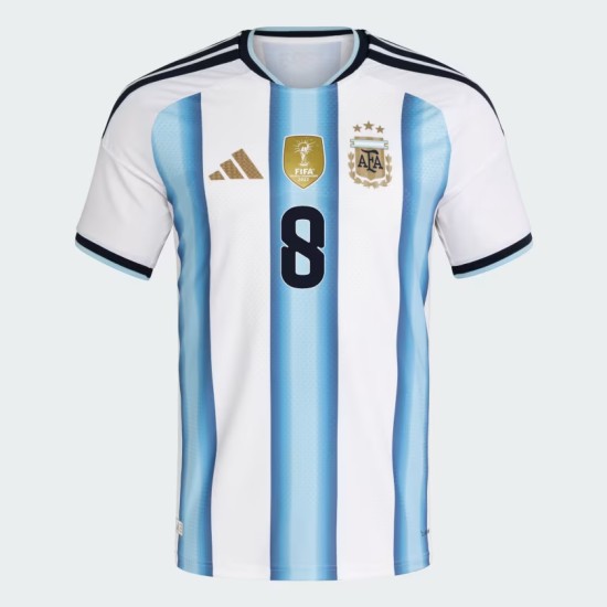 Kinder Argentinien 2026 Heim Authentisches WM-Trikot E. FERNÁNDEZ #8