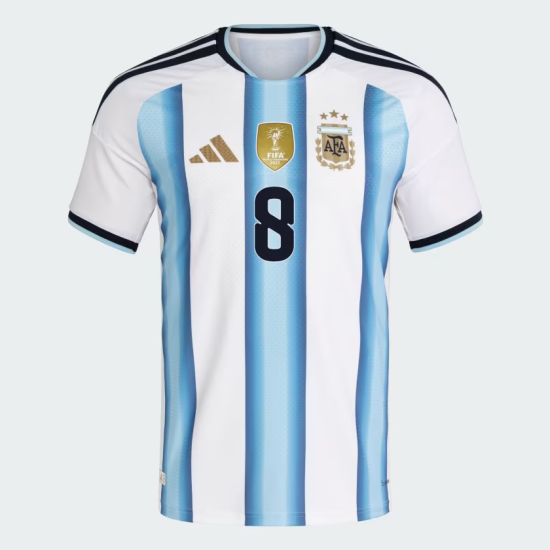 Herren Argentinien 2026 Heim Authentisches WM-Trikot E. FERNÁNDEZ #8