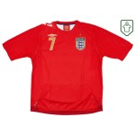 Männer England 2006/08 Auswärts Retro Shirt Beckham #7