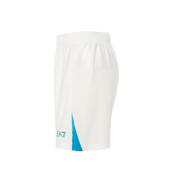 Damen Neapel 2024/25 Heim Shorts - Weiß/Hellblau