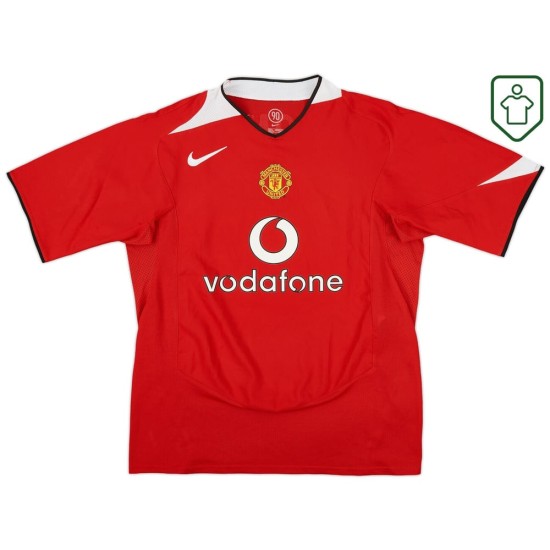 Herren Manchester United 2004/06 Heim Retro Shirt Rooney #8