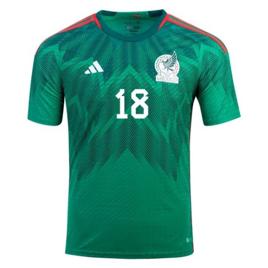 Andrés Guardado #18 Mexiko Heimtrikot Weltmeisterschaft 2022 Andrés Guardado #18 Mexiko Heimtrikot Weltmeisterschaft 2022
