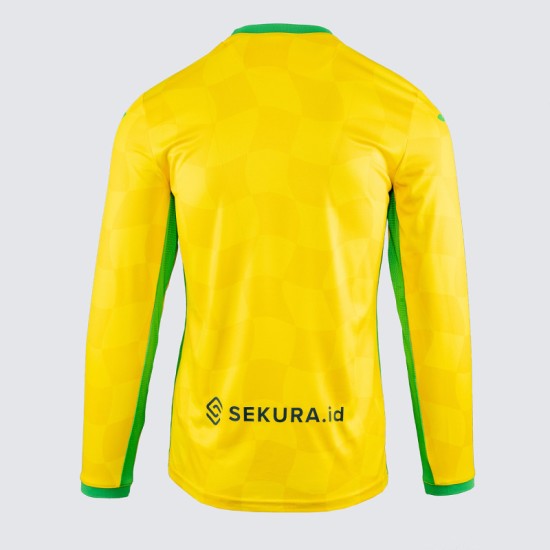 Herren Norwich City 2024/25 Heim-Langarmshirt