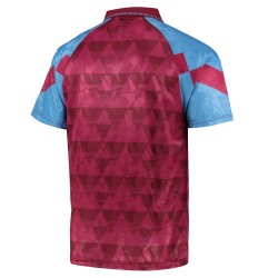 Herren Aston Villa 1990 Retro Trikot Rot Herren Aston Villa 1990 Retro Trikot Rot