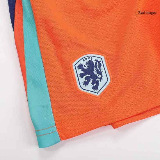 Kinder Niederlande Heimtrikot+Kurze Hosen EURO 2024 Kinder Niederlande Heimtrikot+Kurze Hosen EURO 2024