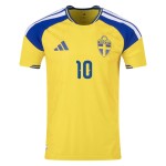 Herren Schweden 2026 Heim Authentic Weltmeisterschaft Trikot IBRAHIMOVIĆ #10 Herren Schweden 2026 Heim Authentic Weltmeisterschaft Trikot IBRAHIMOVIĆ #10