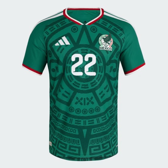 Damen Mexiko 2026 Heim Authentisches WM-Trikot H. LOZANO #22