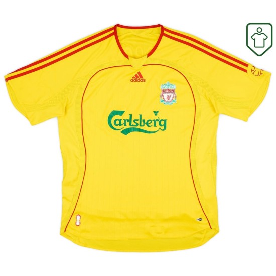 Herren Liverpool 2006/07 Auswärts Retro Shirt Gerrard #8