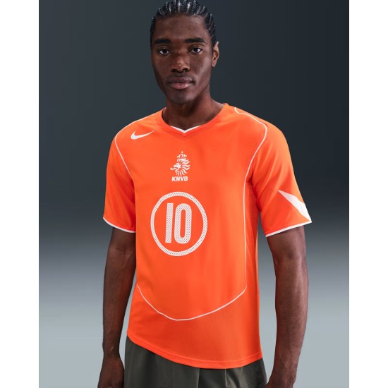 Damentrikot Niederlande 2004 T90 Remake - V.NISTELROOY #10