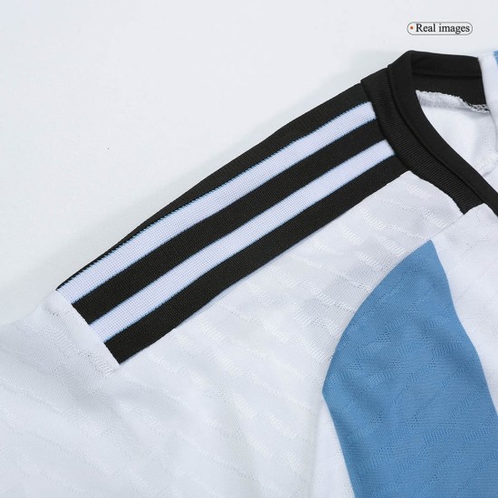 Argentinien Champions Spielerversion Heimtrikot Weltmeisterschaft 2022 - 3 Stars