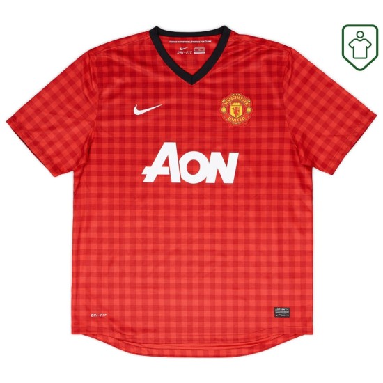 Herren Manchester United 2012/13 Heim Retro Shirt Rooney #10 Herren Manchester United 2012/13 Heim Retro Shirt Rooney #10