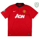 Herren Manchester United 2013/14 CL Heim Retro Shirt Rooney #10