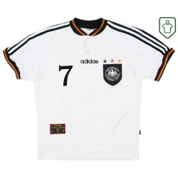 Männer Deutschland 1996/98 Heim Retro Shirt Möller #7 Männer Deutschland 1996/98 Heim Retro Shirt Möller #7