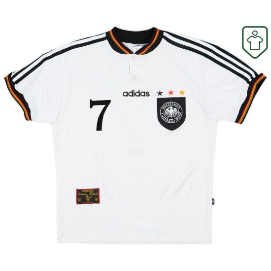 Männer Deutschland 1996/98 Heim Retro Shirt Möller #7