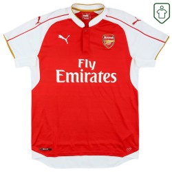 Herren Arsenal 2015/16 Heim Retro Shirt Arteta #8 Herren Arsenal 2015/16 Heim Retro Shirt Arteta #8