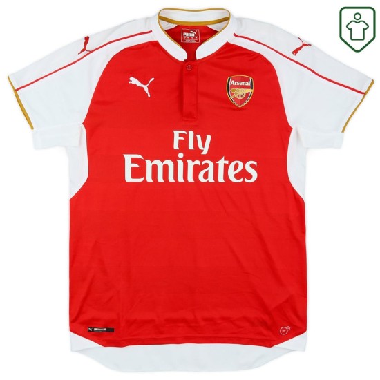 Herren Arsenal 2015/16 Heim Retro Shirt Arteta #8 Herren Arsenal 2015/16 Heim Retro Shirt Arteta #8