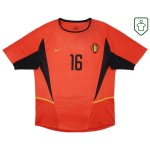 Männer Belgien 2002/04 Heim Retro Shirt Van Buyten #16