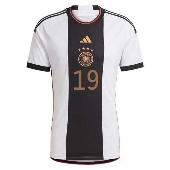 Leroy Sané #19 Deutschland Heimtrikot Weltmeisterschaft 2022 Leroy Sané #19 Deutschland Heimtrikot Weltmeisterschaft 2022