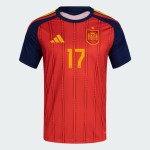 Herren Spanien 2026 Heim Authentisches WM-Trikot WILLIAMS JR. #17 Herren Spanien 2026 Heim Authentisches WM-Trikot WILLIAMS JR. #17