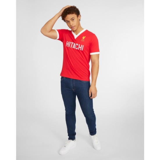 Herren Liverpool 1979 Heim Retro Hitachi Trikot Herren Liverpool 1979 Heim Retro Hitachi Trikot
