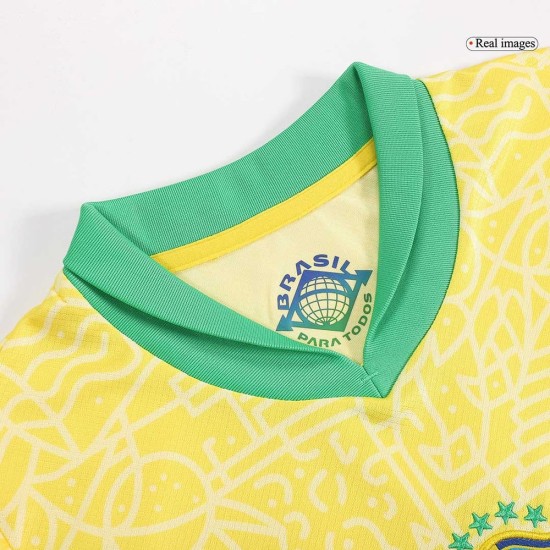 Kinder Brasilien Heimtrikot+Kurze Hosen Copa America 2024