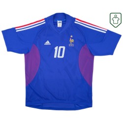 Männer Frankreich 2002/04 Heim Retro Shirt Zidane #10 Männer Frankreich 2002/04 Heim Retro Shirt Zidane #10