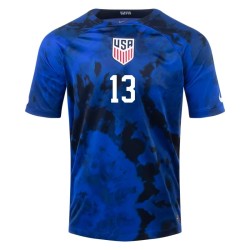 Jordan Morris #13 USMNT Auswärtstrikot Weltmeisterschaft 2022 Jordan Morris #13 USMNT Auswärtstrikot Weltmeisterschaft 2022