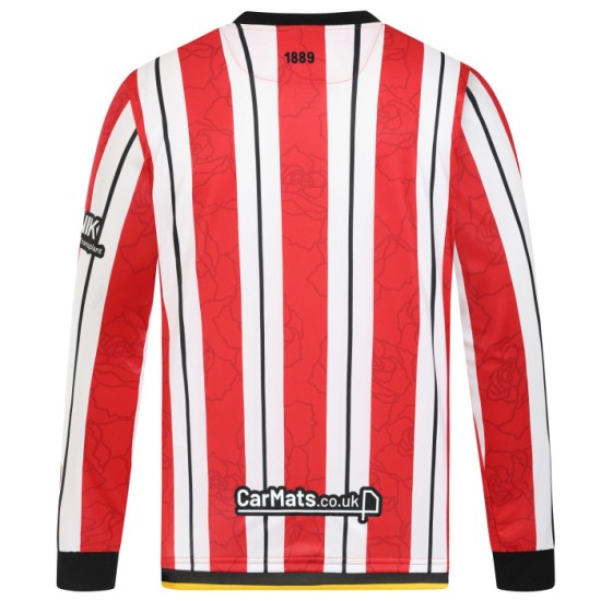 Herren Sheffield United 2024/25 Heim Langarmtrikot