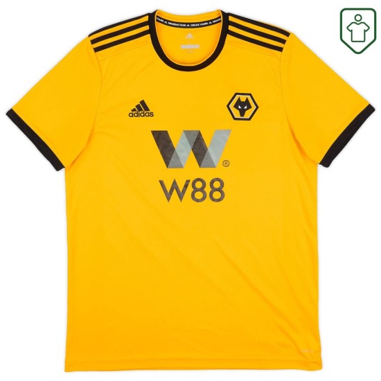 Herren Wolverhampton Wanderers 2018/19 Heim Retro Shirt Neves #8