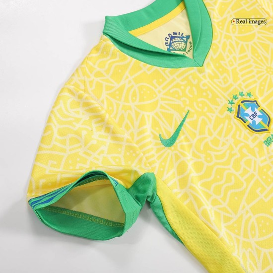 Kinder Brasilien Heimtrikot+Kurze Hosen Copa America 2024