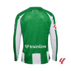 Kinder Real Betis 2025/26 Heimtrikot mit langen Ärmeln