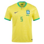 Casemiro #5 Brasilien Heimtrikot Weltmeisterschaft 2022
