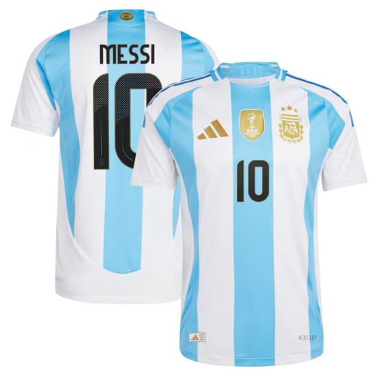 Lionel Messi #10 Argentinien Spielerversion Heimtrikot Copa America 2024