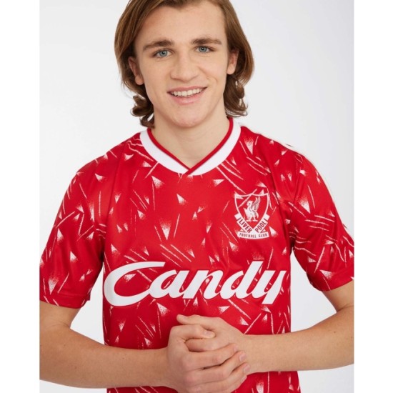 Herren Liverpool 1989/91 Heim Retro Candy Trikot