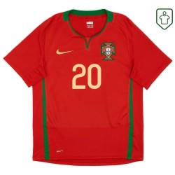 Männer Portugal 2008/10 Heim Retro Shirt Deco #20 Männer Portugal 2008/10 Heim Retro Shirt Deco #20