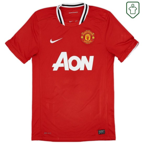 Herren Manchester United 2011/12 Heim Retro Shirt Scholes #22