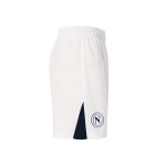 Herren Neapel 2024/25 Heim Shorts - Weiß/Marineblau