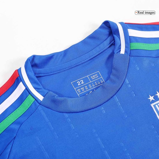 Kinder Italien Heimtrikot+Kurze Hosen EURO 2024