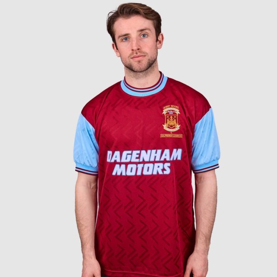 Herren West Ham United 1994 Retro Bobby Moore Gedenk Trikot Herren West Ham United 1994 Retro Bobby Moore Gedenk Trikot