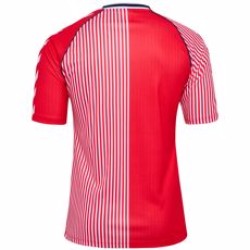 Herren Dänemark 86 Retro Shirt - Rot Herren Dänemark 86 Retro Shirt - Rot