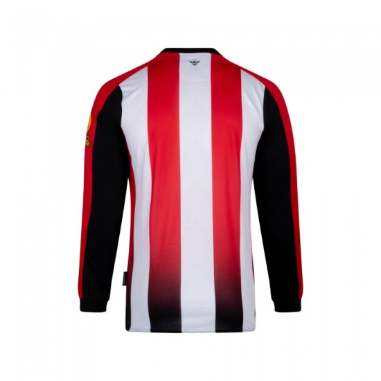 Herren Brentford 2024/25 Heimtrikot Langarm