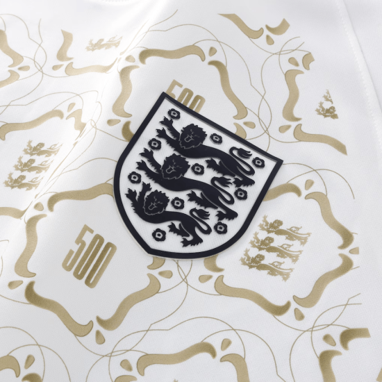 Herren England Lionesses 500-jähriges Jubiläum Pre-Match-Trikot – Weiß